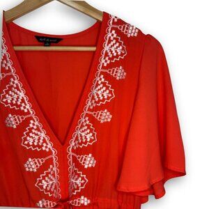 Strut & Bolt Embroidered Kaftan Dress